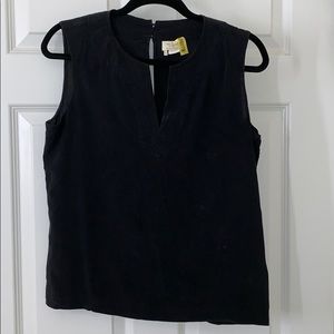 Kate Spade Sleeveless Blouse Split Yoke Neck